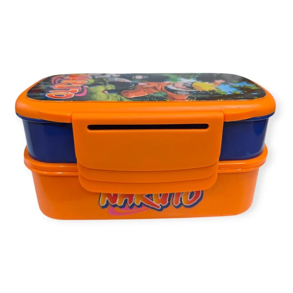Naruto Classic Plastic Bento Box 2-Tier‎ Orange Blue Bioworld VKA26N9NAR New